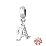 Necklace Dangle Charms Alphabet A-Z Letter Pendants Jewelry Gift