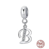 Necklace Dangle Charms Alphabet A-Z Letter Pendants Jewelry Gift