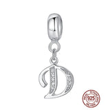 Necklace Dangle Charms Alphabet A-Z Letter Pendants Jewelry Gift