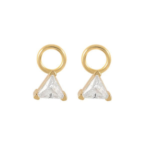 925 Silver Earrings Charms Green Water Drop Pendants DIY Jewelry