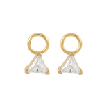 925 Silver Earrings Charms Green Water Drop Pendants DIY Jewelry