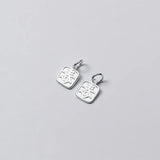925 Sterling Silver Chinese Dangle Charms 10x12mm Pendant