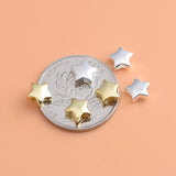 TrustDavis 925 Silver Sweet Star Charm Beads DIY Accessory Fine S925 Jewelry