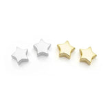 TrustDavis 925 Silver Sweet Star Charm Beads DIY Accessory Fine S925 Jewelry