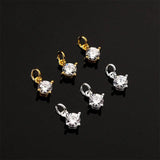 925 Sterling Silver Zircon Charms Women Necklace Pendants DIY Jewelry