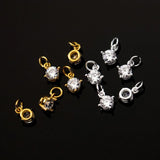 925 Sterling Silver Zircon Charms Women Necklace Pendants DIY Jewelry