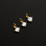 925 Sterling Silver Zircon Charms Women Necklace Pendants DIY Jewelry