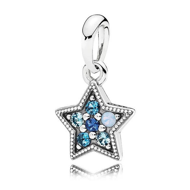 Eiffel Tower Globe Snowflake Family Tree Life Pendant Bead 925 Silver