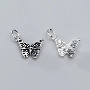 925 Sterling Silver Butterfly Silver Pendant for DIY Jewelry Making
