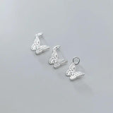 925 Sterling Silver Butterfly Silver Pendant for DIY Jewelry Making