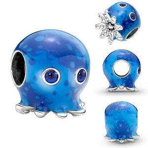 Silver 925 Turtle Series Charm Beads Pendant for Bracelet Necklace