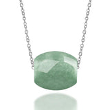 Natural Myanmar A-goods Jadeite Bean Green Lutong Pendant