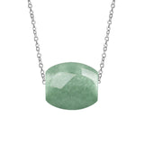 Natural Myanmar A-goods Jadeite Bean Green Lutong Pendant