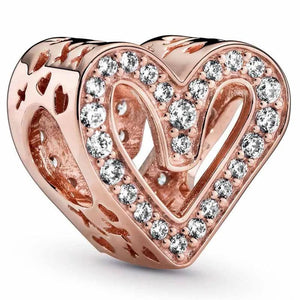 Rose Family Tree Heart Love You Lock With Key 925 Silver Beads
