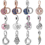 Family Tree Pendant Charm 925 Sterling Silver DIY Jewelry