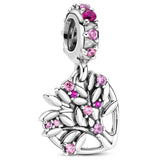 Family Tree Pendant Charm 925 Sterling Silver DIY Jewelry