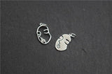 925 Silver Funny Face Charms Jewelry DIY Kit