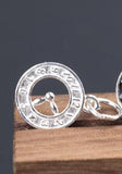Vintage Clock Charm Pendant 925 Sterling Silver DIY Jewelry Making