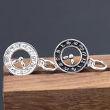 Vintage Clock Charm Pendant 925 Sterling Silver DIY Jewelry Making