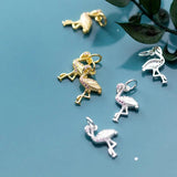 925 Silver Animal Zircon Charms for DIY Jewelry