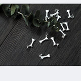 925 Sterling Silver Dog Bone Charms Pendant Beads for Bracelet DIY