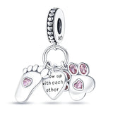 925 Sterling Silver Mini Dog Charms Beads for Bracelet Making