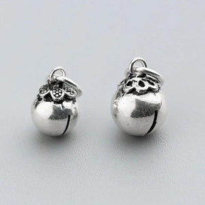 925 Sterling Silver Vintage Bell Charms for DIY Jewelry Making