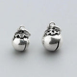 925 Sterling Silver Vintage Bell Charms for DIY Jewelry Making