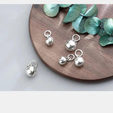 925 Sterling Silver Vintage Bell Charms for DIY Jewelry Making