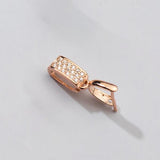 925 Silver Electroplate 18K Pendant Melon Seed Buckle Charms DIY Making