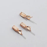 925 Silver Electroplate 18K Pendant Melon Seed Buckle Charms DIY Making