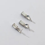 925 Silver Electroplate 18K Pendant Melon Seed Buckle Charms DIY Making
