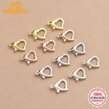 TrustDavis 925 Silver Love Heart Snap Hook DIY Necklace Bracelet Accessories