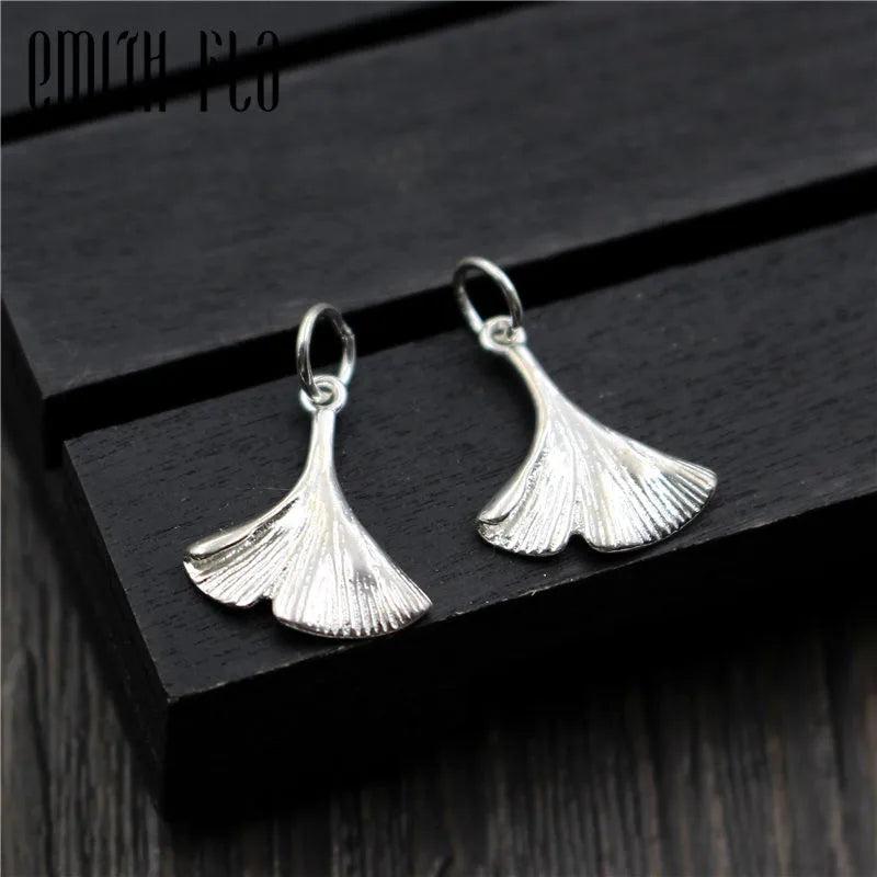 925 Sterling Silver Leaf Pendant for Necklace & Bracelets DIY Jewelry