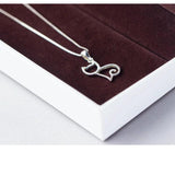 925 Silver Cat Hollow Charm for DIY Necklace