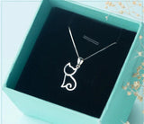 925 Silver Cat Hollow Charm for DIY Necklace