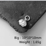 925 Silver Pig Butterfly Star Moon Charms Geometric Punk Bijoux