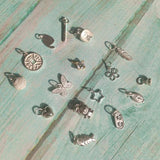 925 Silver Pig Butterfly Star Moon Charms Geometric Punk Bijoux