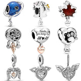 Maple Leaf Star Moon Watering Can 925 Silver Charm