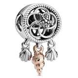 Maple Leaf Star Moon Watering Can 925 Silver Charm