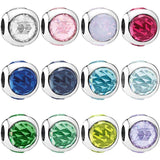 Multicolor Radiant Droplets Crystal Charms Sterling Silver Beads