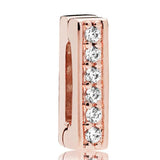 Rose Sparkle Love Clip Charm 925 Silver Beads Fit Bracelet