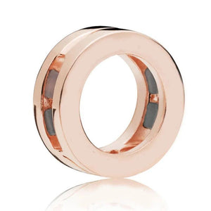 Reflexions Rose Dazzling Elegance Circle Charm 925 Sterling Silver Beads