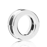Reflexions Rose Dazzling Elegance Circle Charm 925 Sterling Silver Beads