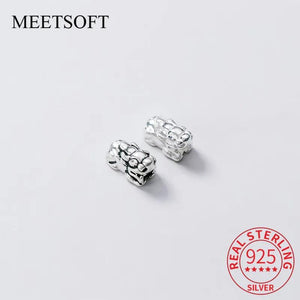 Sterling Silver Thai Beads Charms DIY Necklace Bracelet Accessory