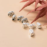 Sterling Silver Thai Beads Charms DIY Necklace Bracelet Accessory