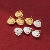 925 Silver Lucky Fish Longevity Lock Charm Good Luck Pendant DIY Jewelry