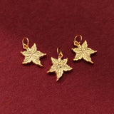925 Silver Plated Maple Leaves Jewelry Charms DIY Pendants