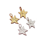 925 Silver Plated Maple Leaves Jewelry Charms DIY Pendants
