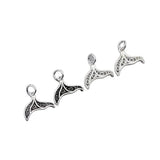 925 Sterling Silver Mermaid Tails Charms Necklace Earrings Pendants DIY